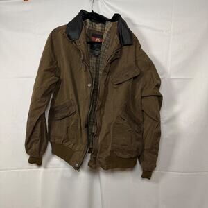 Kakadu Traders Australia Oilskin Bomber Jacket